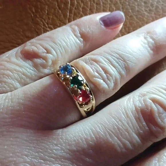 💙🌹Gold-plated Mother's ring. yellow - Picture 3 of 10